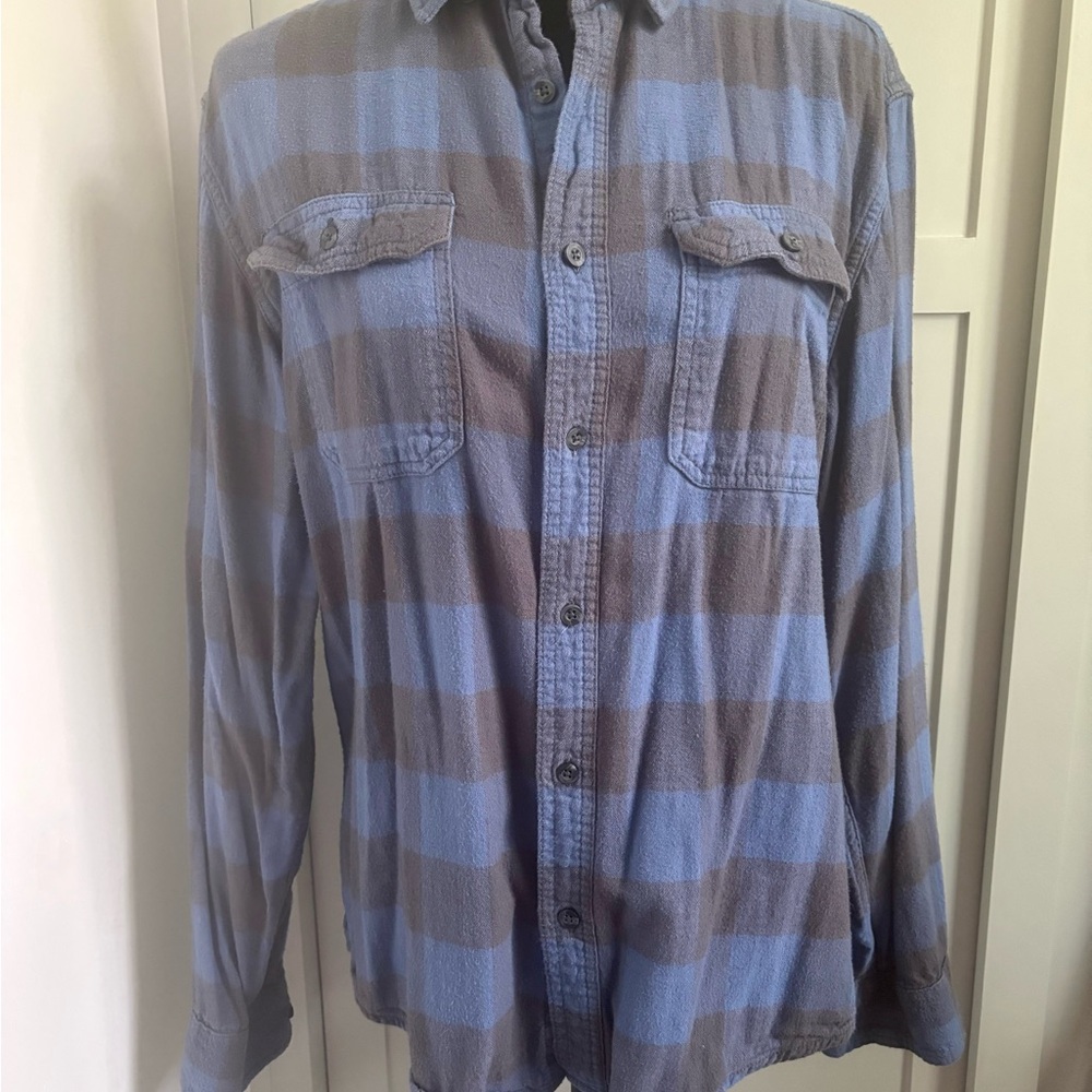 George Brown and Gray Plaid Shirt